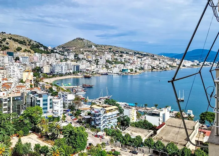 Apartmán Panorama Sky Ii Sea View Ii 4 Min Walk To Sarandë